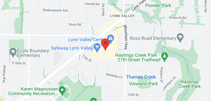 map of 603 2780 VALLEY CENTRE AVENUE